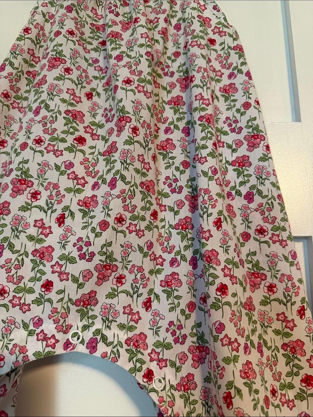 bella bliss Pink & Green Floral Harem Romper